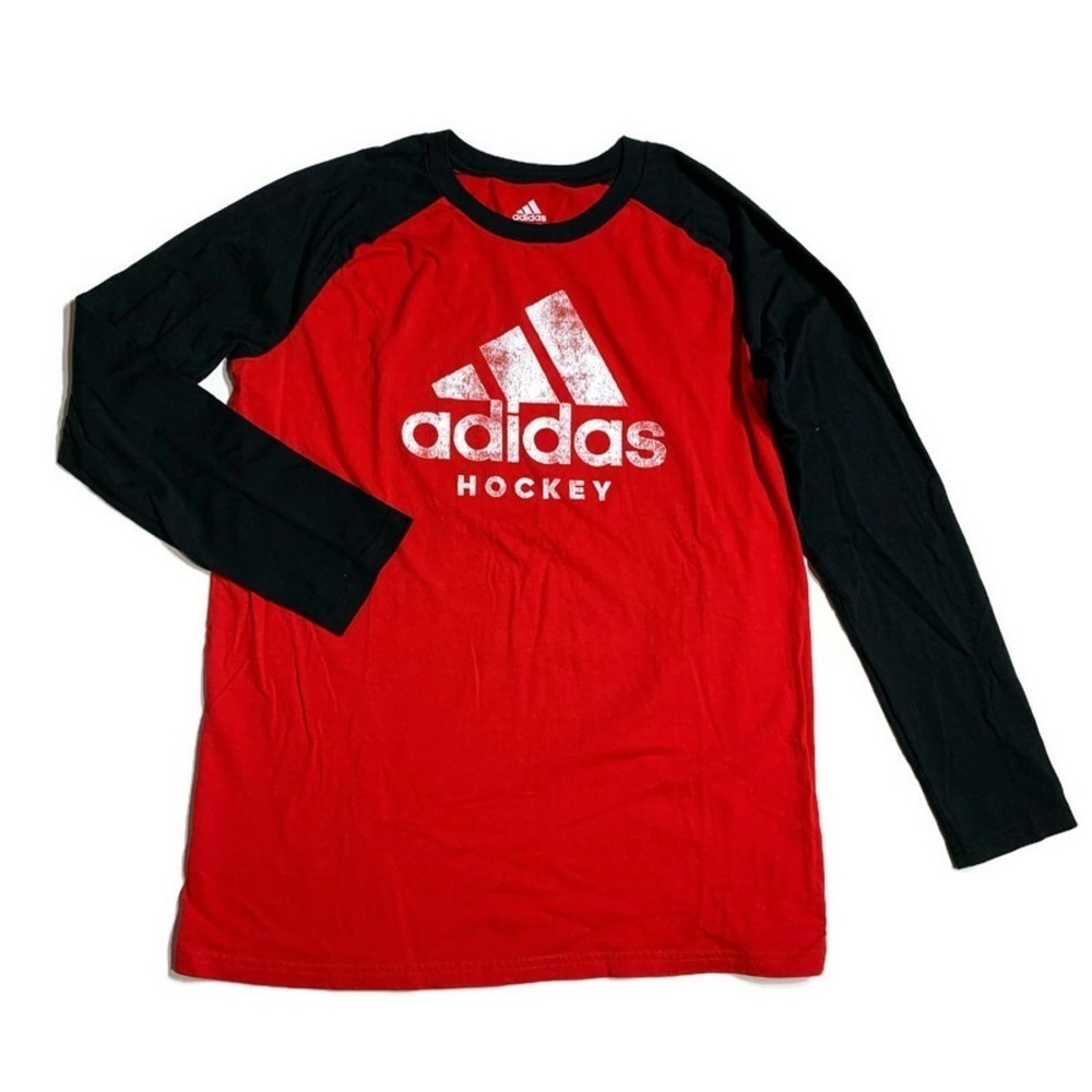 Adidas youth size L 16-18Y long sleeve‎ tee shirt
